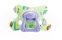 Large Dental Soother Extra Strong with ring Clear Pink Print (18+ months)