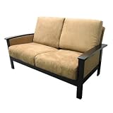Milano Espresso and Mocha Loveseat
