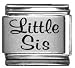 Clearly Charming Little Sis Laser Italian Charm