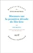 Discours sur la premi�re d�cade de Tite-Live