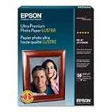Ultra Premium Photo Paper, 64 lbs., Luster, 8-1/2 x 11, 50 Sheets/Pack