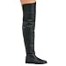 Thigh Hi Boot Black Pig Leather No Platform No Heel Size: 13