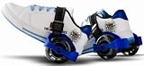 RIWAL, les roulettes lumineuses adaptables à vos chaussures avec freins! BLEU Flashing rollers
