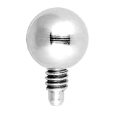 Grade 23 Solid Titanium Internally Threaded 3MM Dermal Ball Top