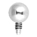 Grade 23 Solid Titanium Internally Threaded 3MM Dermal Ball Top