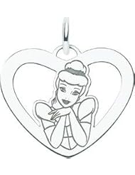 Sterling Silver Disney Princess Cinderella Heart Charm
