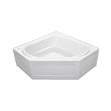 Jacuzzi K723959WH Capella 55 Acrylic 55-Inch by 55-Inch by 20-1/2-Inch Soaking Bath, White Finish