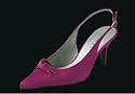 Slingpumps von Apart Satinoptik in fuchsia
