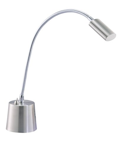 Adesso Eternity Gooseneck Desk Lamp, Satin Steel