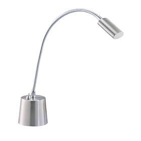 Adesso Eternity Gooseneck Desk Lamp, Satin Steel