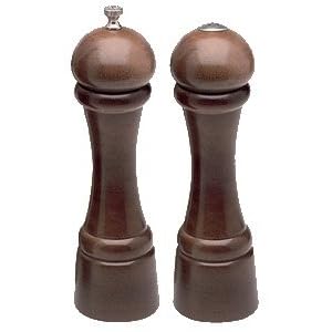 Chef Specialties 08302 8 inch- 20cm Windsor - Ebony Pepper Mill Salt Mill Set by Chef Specialties