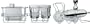 WMF Iron Horse 3-Car Complete Train Bar Set