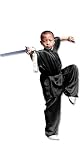 Kung Fu (Kungfu) Uniform Black Short Sleeve Silk -