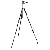 Manfrotto Classic 055XB Video Tripod (Black) Outfit with 701RC2 and MBAG80 Case