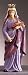 St. Elizabeth of Hungary Patron Saint Statue - 3.5" - Ceramic Painted
