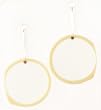 Earrings: One Piece Carved Dangle