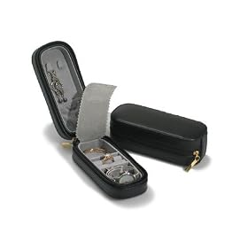 Budd Leather Zippered Travel Watch Jewel Box