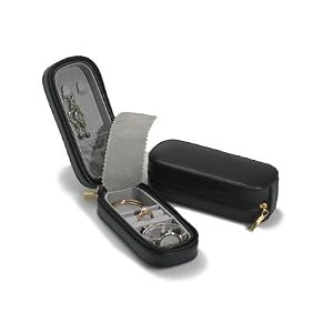 Budd Leather Zippered Travel Watch Jewel Box thumbnail