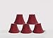 Urbanest 1100630b Chandelier Lamp Shades 6-inch, Bell, Clip On, Burgundy (Set of 5)