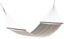 Hatteras Hammocks SQCM25 Large Quilted Taupe Linen Hammock