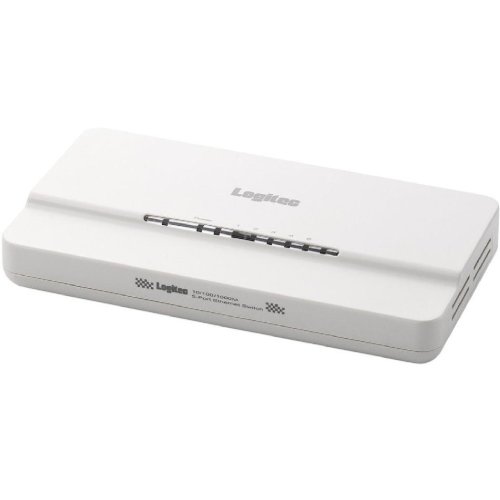 安いLogitec ギガビット(1000BASE-T)対応 スイッチングハブ 5ポート 電源外付け プラスチック ホワイト LAN-GSW05/PCW