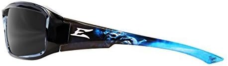 Edge Eyewear TXB216-A2 Brazeau Apocalypse 2 Polarized Smoke, Black & Blue by Edge Safety Eyewear