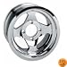 AMS ATV ALUMINUM 12X7 WHEEL CHROME #0021270BCHR 0021270B-CHR