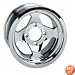 AMS ATV ALUMINUM 12X7 WHEEL BLACK #0021270ABLK 0021270A-BLK