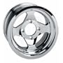 AMS Black Cast Aluminum Front Wheel - 12x7, 4/137, 4+3 Aluminum Black 0021270F-BLK