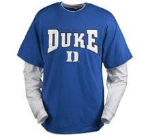 Buy Duke Blue Devils NCAA Walk On Double Layer Shirt by Star Struck
