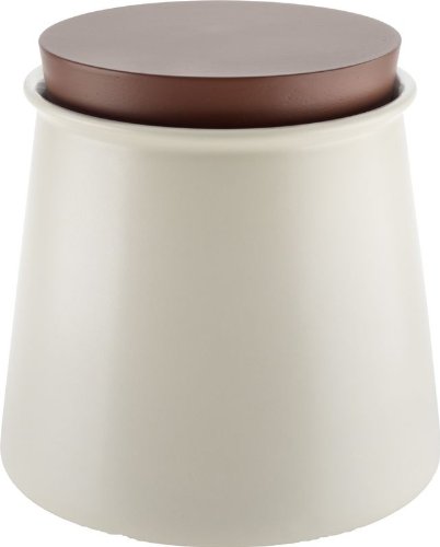 Alessi DC03/92SWY Tonale Beh&auml;lter aus Steingut mit Deckel aus Silikon Wight Yellow, 13 cm Hoch