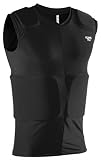 Adams Wear SP-1570 Football Body Shirts W/Pads BLACK ADULT - M