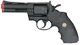 Airsoft Guns- Spring Air Pistol M-19 4 inch Barrel Revolver (Black) by UHC