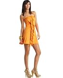 Apple Bottoms - Apple Bottoms Strapless Ruffled Knit Dress