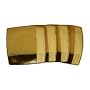 Sango Gold Dust Black Square Salad Plates, Set of 4