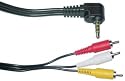 6FT 3.5 mm to 3 RCA AV Camcorder Video Cable Sony JVC 6