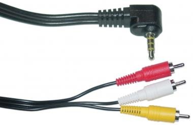 3.5mm Male / 3 RCA, Camcorder Cable, 6 ft