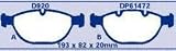 EBC Brake DP61472 Front Premium Organic Pads