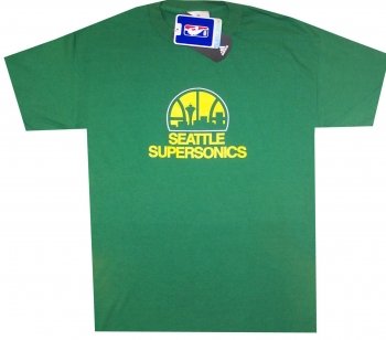 Seattle Sonics Throwback Hardwood Classics Adidas Shirt