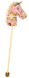 Bigjigs Childrens Wooden Pink Floral Hobby Horse BJ280