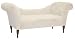 Best Cheap Skyline Furniture Roslyn Double Arm Tufted Chaise Lounge, White Velvet Leather Sectional Sofa For Sale