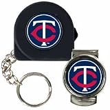 MLB Minnesota Twins 6' Tape Measure, Key Chain & Money Clip Set