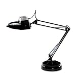 Full Spectrum Magnifier Desk Lamp, Black, 30 High