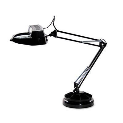 Full Spectrum Magnifier Desk Lamp, Black, 30