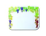 Tuftop Tempered Glass Kitchen Board, Basic Design Collection - Grapes