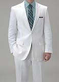 Affazy White Linen Suit