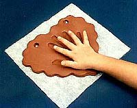 Childrens Toyshop  Toys : Heart Clay Handprint Kit - Handprints Keepsake