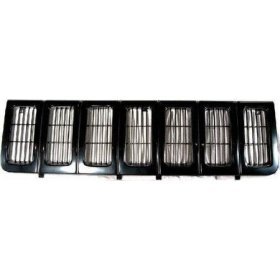 Black Paintable Grille 96-98 Jeep Grand Cherokee Grill 96 97 98 1996 1997 1998