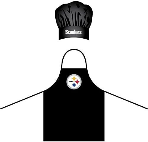 PITSBURGH STEELERS NFL BARBEQUE APRON AND CHEFS HAT