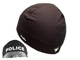 SweatVac Skull Cap Do Wrap - Black w/ Police